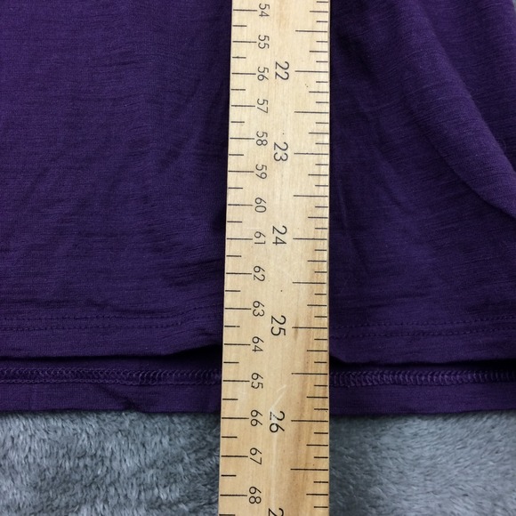 Icebreaker T Shirt Womens Medium Merino Wool Short Sleeve Purple Hiking Outdoors - Picture 8 of 12